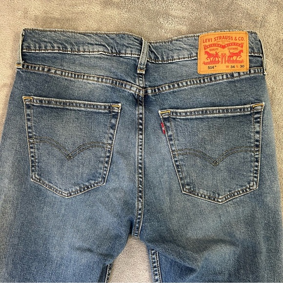 Levi’s Men 514 Jeans Medium Wash Boot Cut 34x30 - Picture 5 of 8